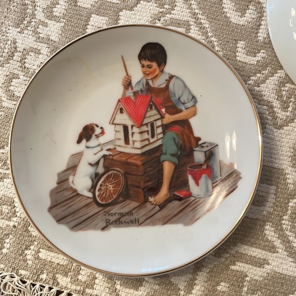 Norman Rockwell Plates Set of 5 in EUC - Picture 8 of 11